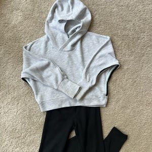 Zella black leggings size XS (5/6) and a Zella hoodie size 6.